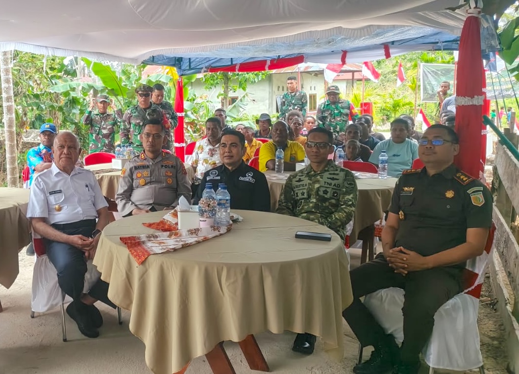 Ketua Pengadilan Negeri Kaimana Hadiri Peresmian Jembatan Garuda dan Titik Air Bersih Kodim 1804/Kaimana