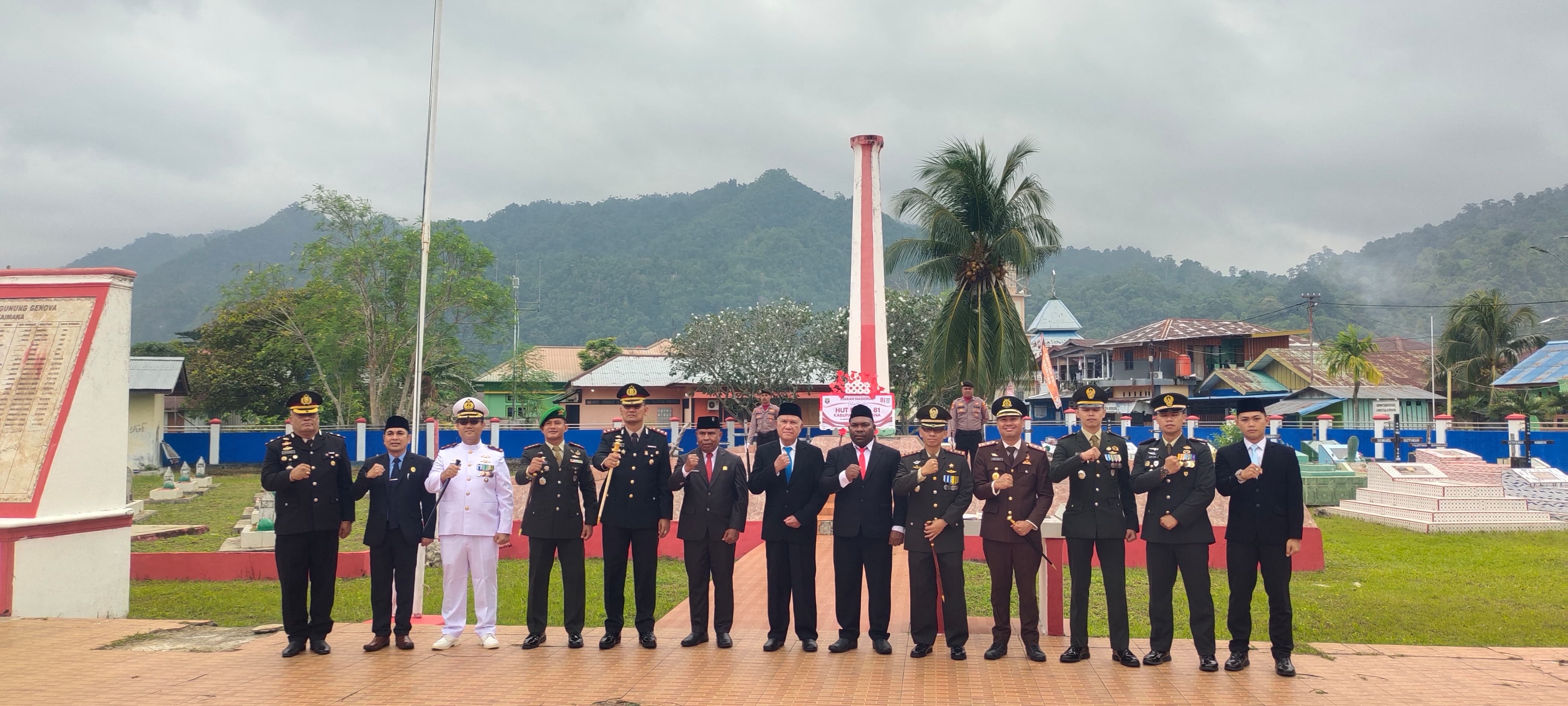 Ketua Pengadilan Negeri Kaimana Ikuti Ziarah dan Tabur Bunga dalam Rangka HUT Kemerdekaan RI ke-81